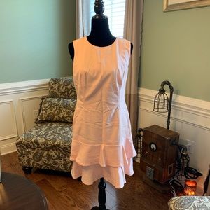Calvin Klein Peach sleeveless dress!